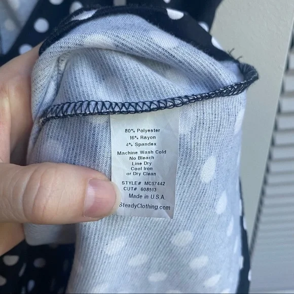 RockSteady Polka Dot Rockabilly Shirt - Picture 7 of 7